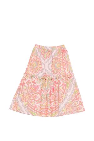 gonna in cotone fantasia con rosa ETRO KIDS | GY7A34P0587503VI